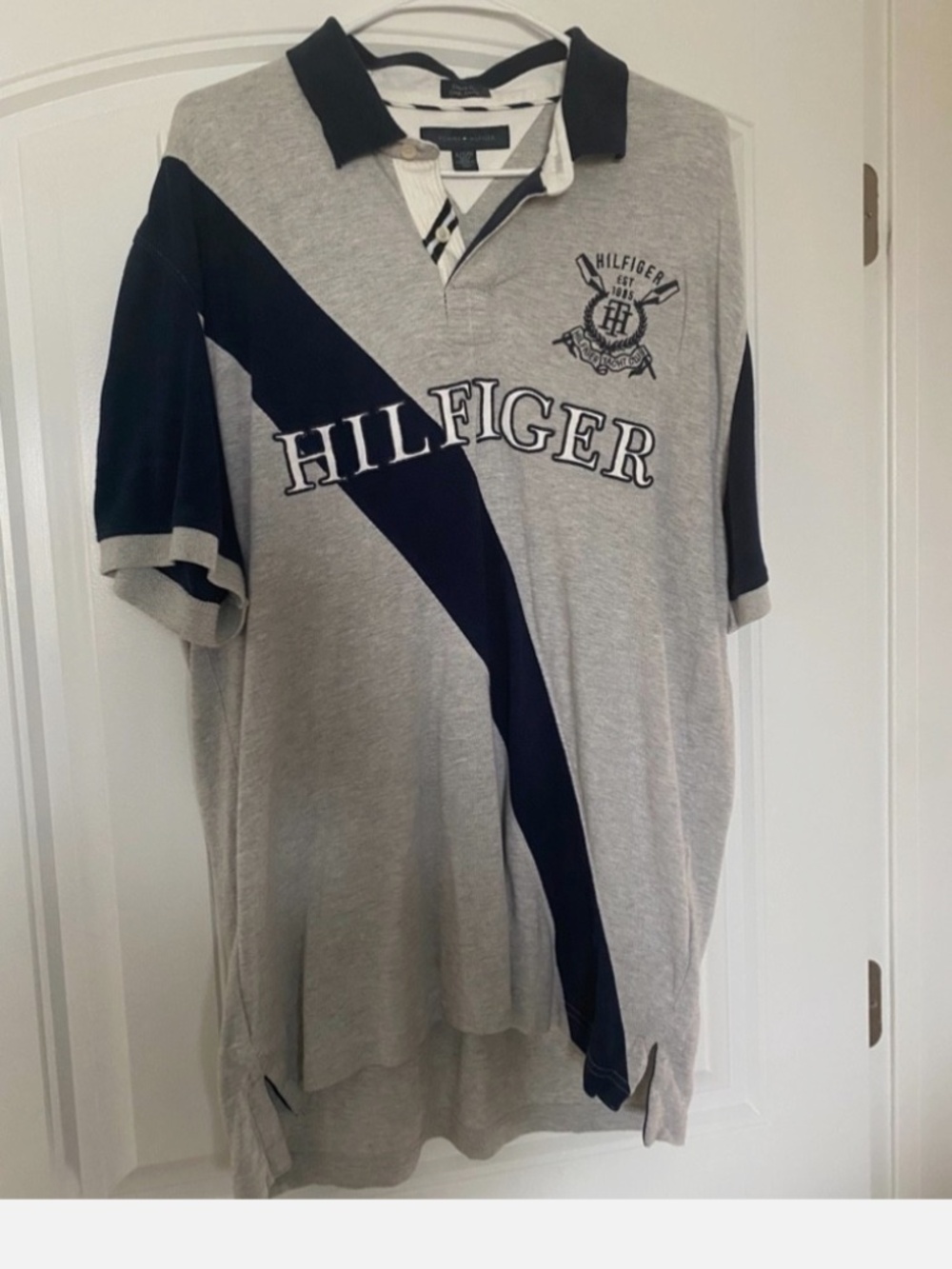Vintage 90’s Tommy Hilfiger Rugby Polo Shirt Men’s Size XL